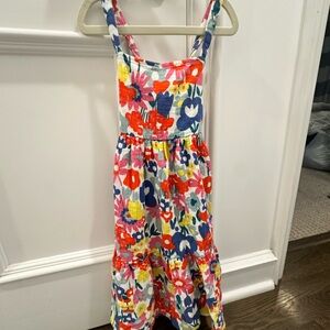 Hanna Andersson Multicolor Floral Kids Dress- Print Muslin Twirl Dress